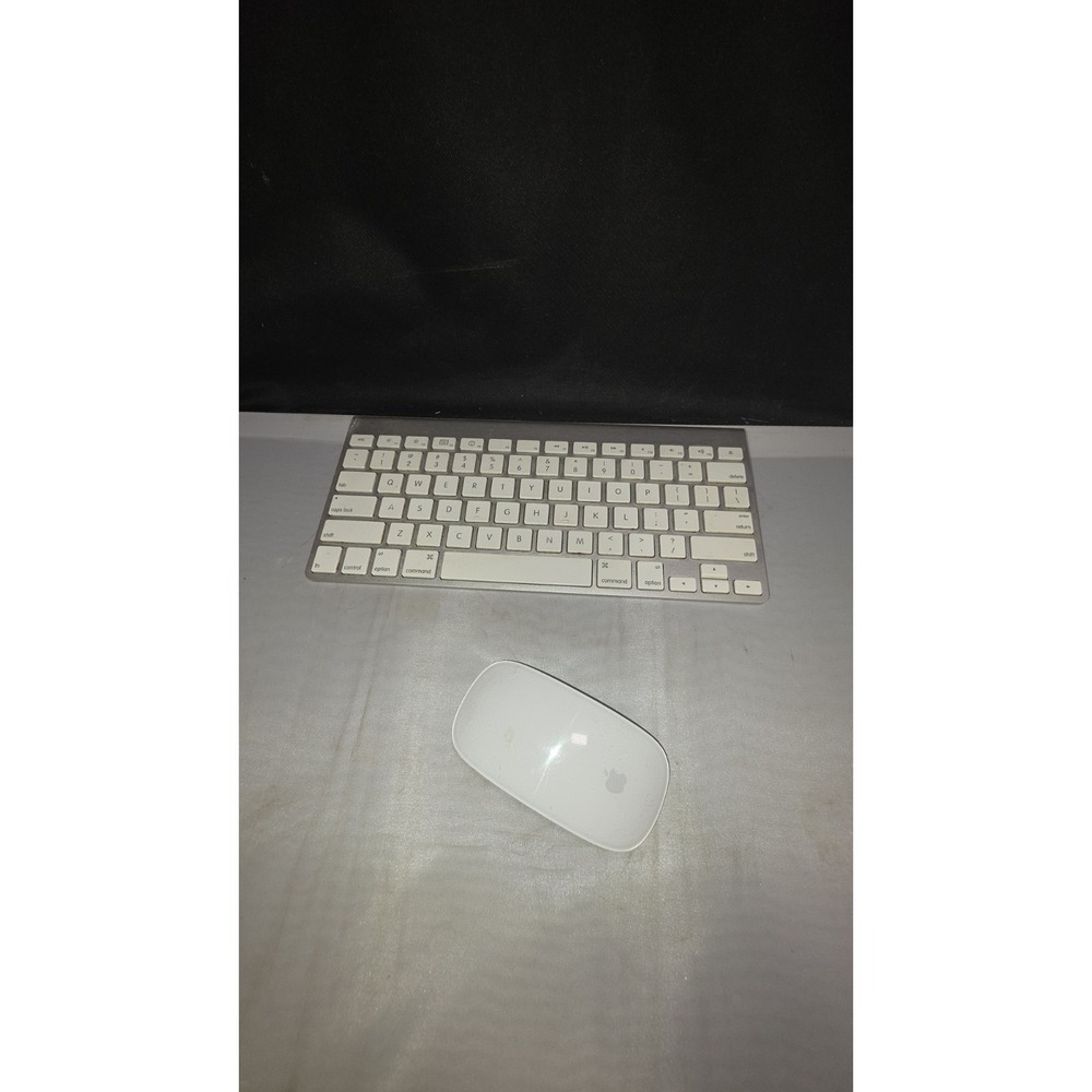 Apple Wireless Keyboard A1314 & Magic Mouse A1296 Bluetooth Bundle Untested